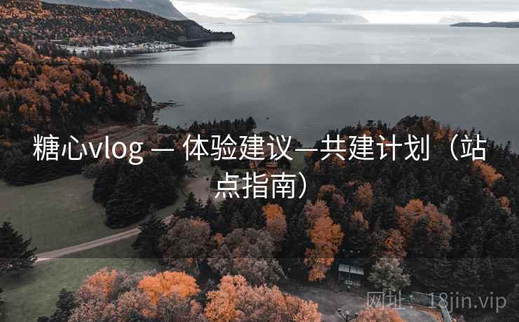 糖心vlog — 体验建议—共建计划（站点指南）
